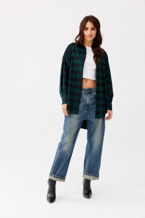 Jolene - koszula oversize w kratę A26 Jolene - koszula oversize w kratę A26