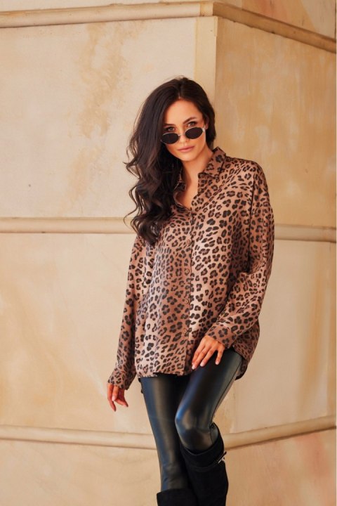 Maila - koszula oversize w zwierzęce wzory W28 Maila - koszula oversize w zwierzęce wzory W28