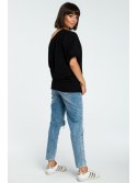 B079 Bluza oversize z rękawem kimono