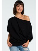 B079 Bluza oversize z rękawem kimono