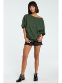 B079 Bluza oversize z rękawem kimono