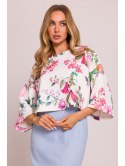 M844 Krótka bluza z nadrukiem