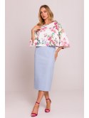 M844 Krótka bluza z nadrukiem