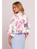 M844 Krótka bluza z nadrukiem