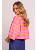 M844 Krótka bluza z nadrukiem