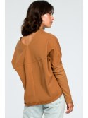 B094 Bluza z dekoltem z tyłu