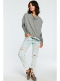 B094 Bluza z dekoltem z tyłu