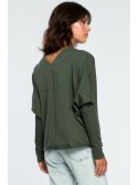 B094 Bluza z dekoltem z tyłu