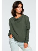 B094 Bluza z dekoltem z tyłu