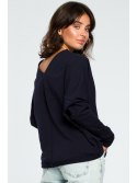 B094 Bluza z dekoltem z tyłu
