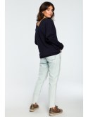 B094 Bluza z dekoltem z tyłu