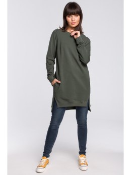 B101 Bluza - tunika z rozcięciami po bokach