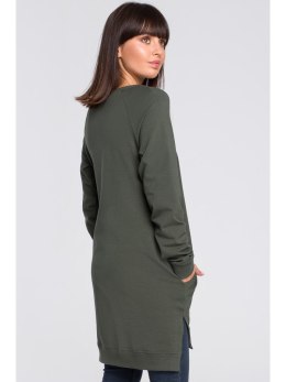 B101 Bluza - tunika z rozcięciami po bokach