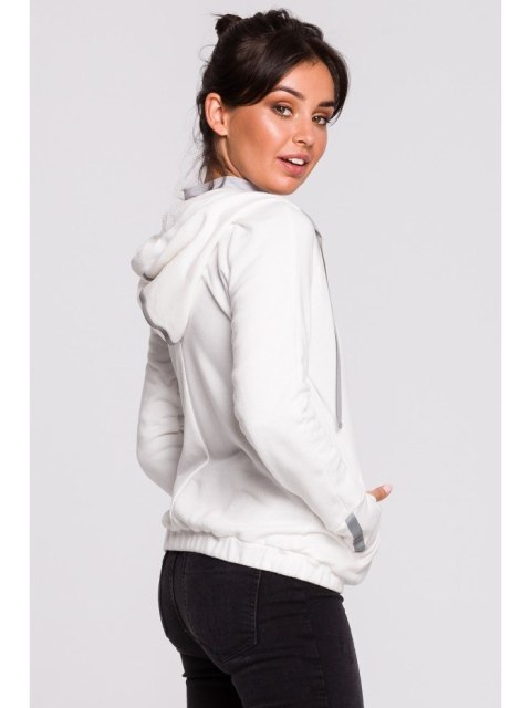 B127 Bluza z kapturem i przodem na zakładkę B127 Bluza z kapturem i przodem na zakładkę
