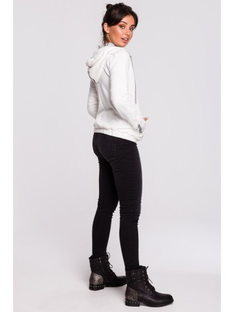 B127 Bluza z kapturem i przodem na zakładkę B127 Bluza z kapturem i przodem na zakładkę