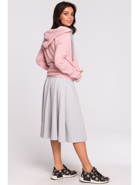B127 Bluza z kapturem i przodem na zakładkę B127 Bluza z kapturem i przodem na zakładkę