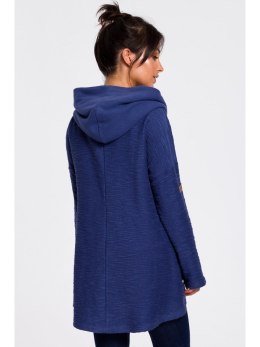 B131 Bluza z szerokim kołnierzem i kapturem