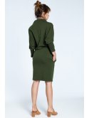 B032 Stylowa sukienka mini z rękawami kimono